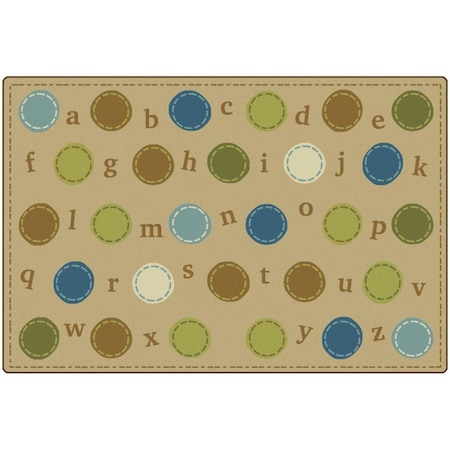 Wall-To-Wall KIDSoft Alphabet Dots - 6 x 9 ft. - Rectangle WA3760140